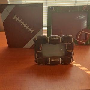 Russ Berrie & Co Football Frame & Scrapbook Bundle